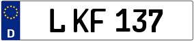 Trailer License Plate